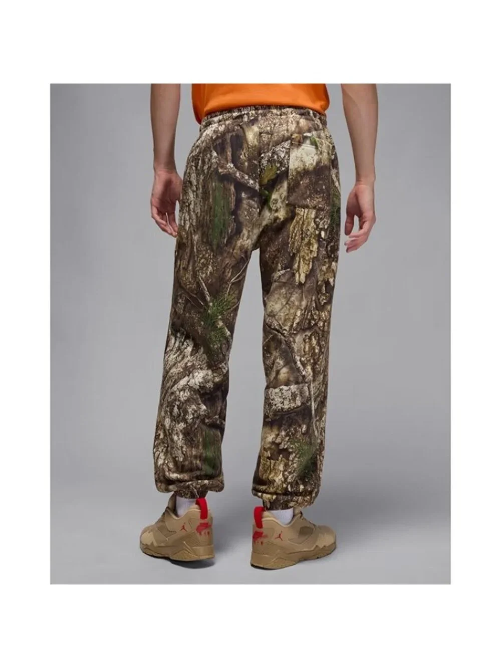 Nike Jordan Brooklyn Fleece Realtree Pants Size Large Men Olive Sail HV1862-222